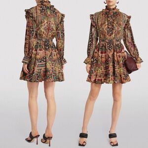 NWT Etro Wool-Silk Alameda Mini Dress EU Size 46 $3060